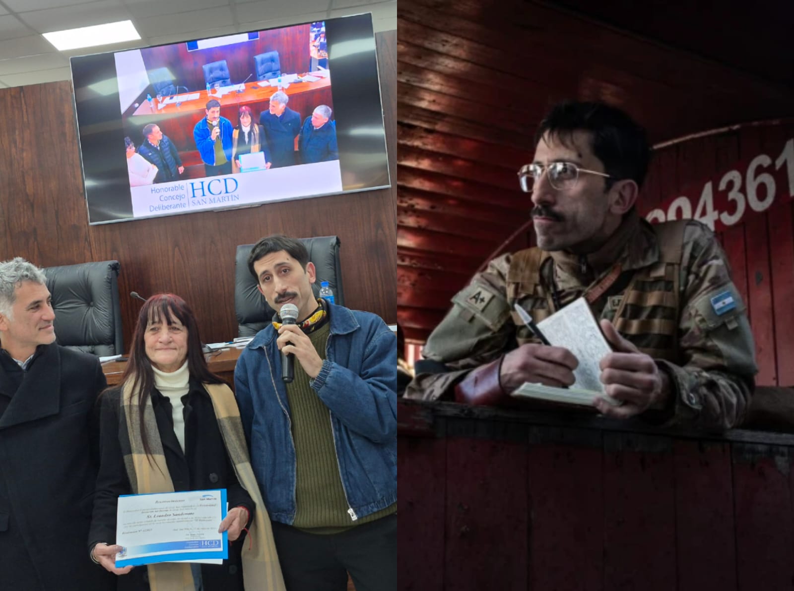 Leandro Sandonato, actor de El Eternauta, fue declarado Personalidad Destacada de San Martín